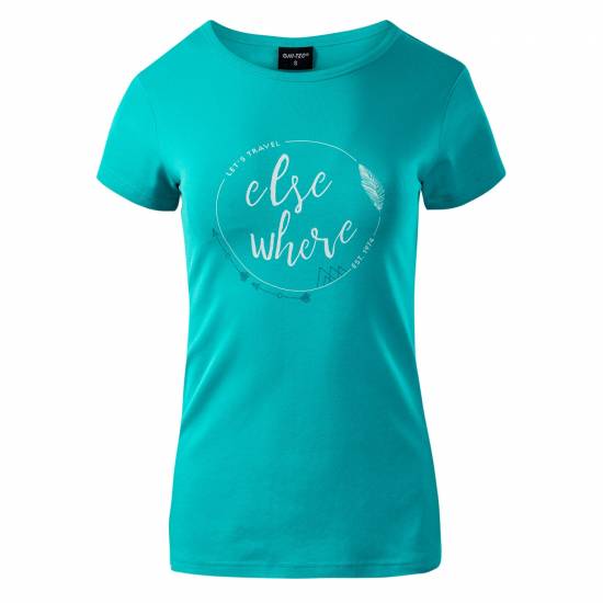 Tricou pentru femei HI-TEC Lady Elsea, Albastru Tricou pentru femei HI-TEC Lady Elsea, Albastru