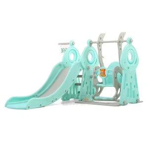Tobogan cu leagan si cos de baschet 4in1 pentru copii inSPORTline Swingslide Tobogan cu leagan si cos de baschet 4in1 pentru copii inSPORTline Swingslide