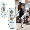 Protectii tibie copii inSPORTline Shinzox - Alb