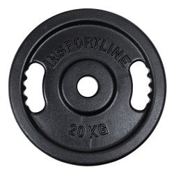 Disc olimpic din fonta inSPORTline Castblack OL 20 kg