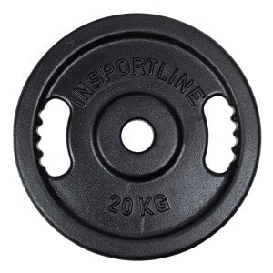 Disc olimpic din fonta inSPORTline Castblack OL 20 kg Disc olimpic din fonta inSPORTline Castblack OL 20 kg