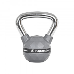 Kettlebell cromata inSPORTline PU 10 kg Kettlebell cromata inSPORTline PU 10 kg