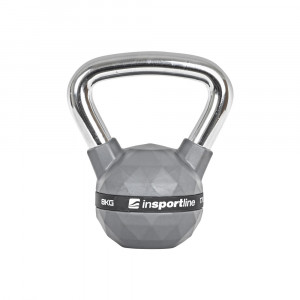 Kettlebell cromata inSPORTline PU 8 kg Kettlebell cromata inSPORTline PU 8 kg