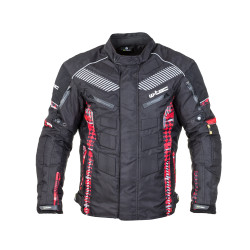 Geaca moto pentru barbati W-TEC Kamicer NF-2100, Negru/Rosu