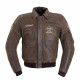 Geaca moto din piele pentru barbati W-TEC Black Heart Bomber