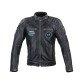 Geaca moto din piele pentru barbati W-TEC Losial, Negru Geaca moto din piele pentru barbati W-TEC Losial, Negru