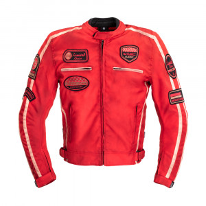 Geaca moto pentru barbati W-TEC Patriot Red, Rosu Geaca moto pentru barbati W-TEC Patriot Red, Rosu