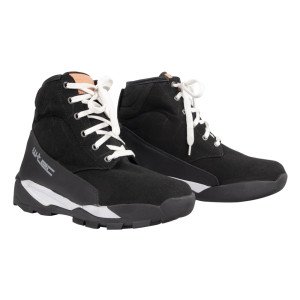 Ghete moto din piele W-TEC Duasoler, Negru/Alb Ghete moto din piele W-TEC Duasoler, Negru/Alb