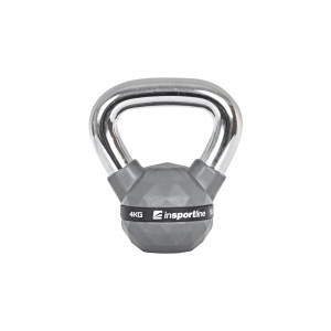 Kettlebell cromata inSPORTline PU 4 kg Kettlebell cromata inSPORTline PU 4 kg