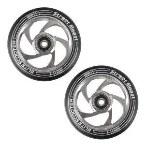 Roti de rezerva pentru trotineta STREET BEAST - 110 mm, Negru/Argintiu Roti de rezerva pentru trotineta STREET BEAST - 110 mm, Negru/Argintiu