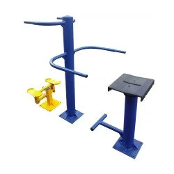 Aparat de fitness pentru exterior - Scaun rotativ cu stepper