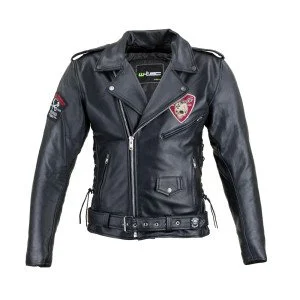 Geaca moto din piele pentru barbati W-TEC Black Heart Perfectis, Negru Geaca moto din piele pentru barbati W-TEC Black Heart Perfectis, Negru