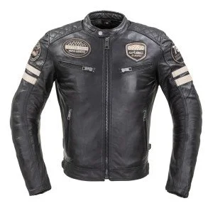 Geaca moto din piele pentru barbati W-TEC Milano - Negru Geaca moto din piele pentru barbati W-TEC Milano - Negru