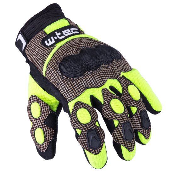 Manusi moto W-TEC Derex, Negru/Gri/Verde