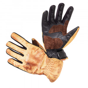 Manusi moto din piele W-TEC Denver, Negru/Maro Manusi moto din piele W-TEC Denver, Negru/Maro