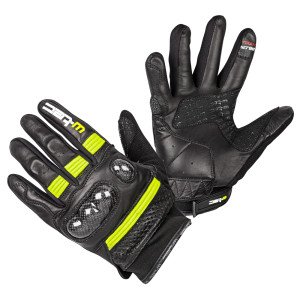 Manusi moto W-TEC Rushin, Negru/Galben Manusi moto W-TEC Rushin, Negru/Galben