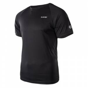 Tricou barbatesc HI-TEC Makkio, Negru Tricou barbatesc HI-TEC Makkio, Negru