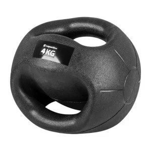 Minge medicinala cu manere inSPORTline Grab Me 4 kg Minge medicinala cu manere inSPORTline Grab Me 4 kg