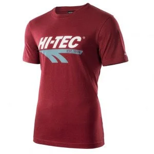 Tricou pentru barbati HI-TEC Retro, Visiniu Tricou pentru barbati HI-TEC Retro, Visiniu