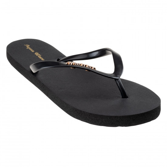 Papuci flip flop pentru femei AQUAWAVE Crystal, Negru