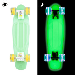 Pennyboard fosforescent WORKER Lumy NEW 22", Verde