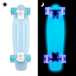 Penny board Fosforescent WORKER Lumy 22, Albastru