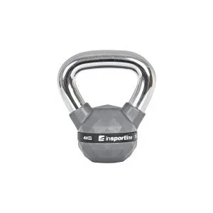 Kettlebell cromata inSPORTline PU 4 kg Kettlebell cromata inSPORTline PU 4 kg
