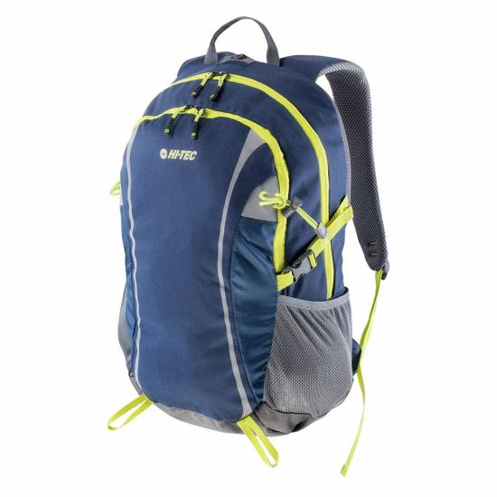 Rucsac HI-TEC Columbo 30L, Albastru / Gri / Verde