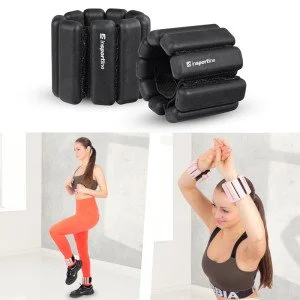 Greutati reglabile pentru maini si picioare inSPORTline Brace 2 x 0,5kg/Negru Greutati reglabile pentru maini si picioare inSPORTline Brace 2 x 0,5kg/Negru