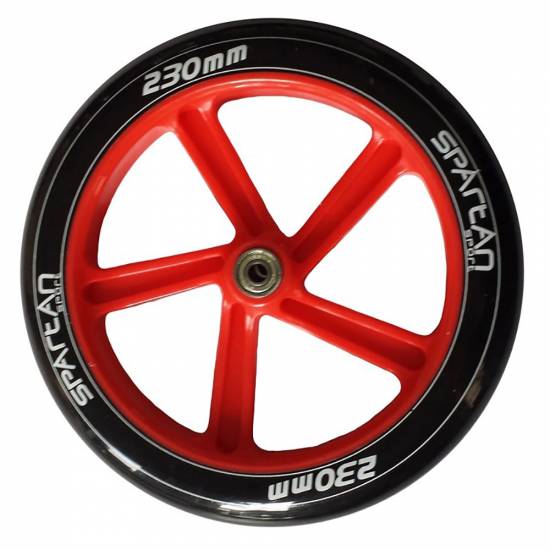 Roata de rezerva pentru trotineta SPARTAN, 230 mm, Rosu/Negru Roata de rezerva pentru trotineta SPARTAN, 230 mm, Rosu/Negru