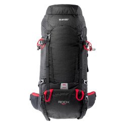 Rucsac pentru turism HI-TEC Rock 50 l, Negru/Rosu