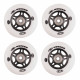 Set de roti pentru role WORKER 76mm cu rulmenti ABEC-7 chrome