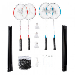 Set pentru badminton MARTES 4Rival, Alb/Rosu Set pentru badminton MARTES 4Rival, Alb/Rosu