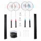 Set pentru badminton MARTES 4Rival, Alb/Rosu