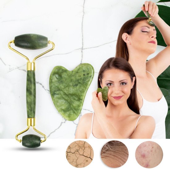 Set de role pentru masaj si tehnica Gua Sha inSPORTline Siarto Set de role pentru masaj si tehnica Gua Sha inSPORTline Siarto