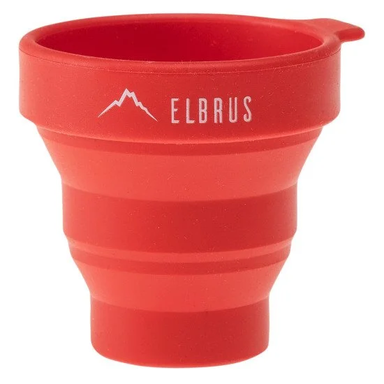 Cana pliabila ELBRUS Foldcup 130 ml, Rosu