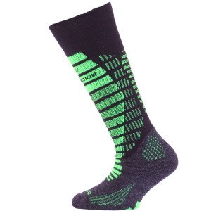 Șosete termice pentru copii LASTING SJR - negru - verde Șosete termice pentru copii LASTING SJR - negru - verde