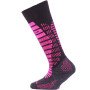 Șosete termice pentru copii LASTING SJR - negru - roz