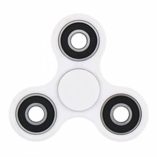 Fidget Tri-Spinner, Alb