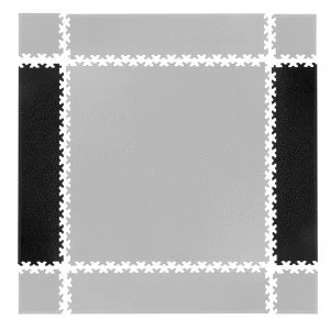 Piese laterale pentru podele modulare Simple, Negru Piese laterale pentru podele modulare Simple, Negru