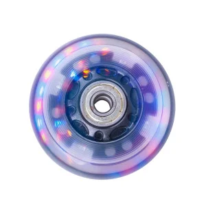 Roti de rezerva cu LED si rulmenti ABEC 5 pentru role, PU 72*24 mm Roti de rezerva cu LED si rulmenti ABEC 5 pentru role, PU 72*24 mm