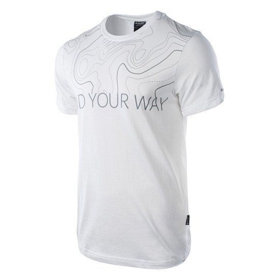 Tricou sport pentru barbati HI-TEC Isobar, Alb/Gri Tricou sport pentru barbati HI-TEC Isobar, Alb/Gri
