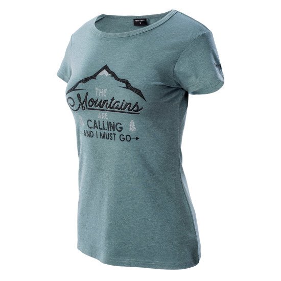 Tricou pentru femei HI-TEC Lady Nulis, Silver/Pine/Melange Tricou pentru femei HI-TEC Lady Nulis, Silver/Pine/Melange