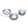 Vase din aluminiu pentru camping YATE Alu, 3 piese