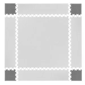 Set de piese de colt pentru podele modulare Simple, Gri