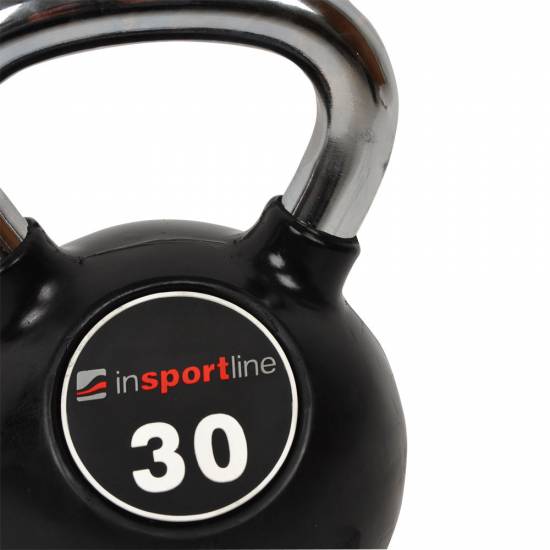 Kettlebell cauciucat inSportline Ketlebel crom 30 кg