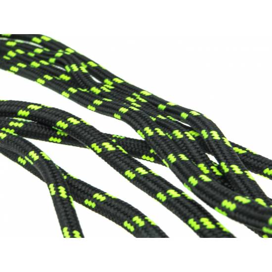 Sireturi HI-TEC Lace Trip 90cm, Negru/Lime