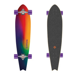 Longboard Street Surfing Fishtail - Sunset Blur 42