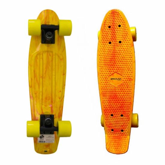 Penny Board SPARTAN Plastic Board 22.5, Galben Penny Board SPARTAN Plastic Board 22.5, Galben