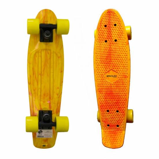 Penny Board SPARTAN Plastic Board 22.5, Galben